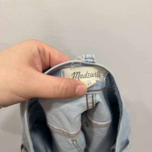 Madewell Denim High Rise Stretch Cutoff Shorts Size 33 - Picture 6 of 8